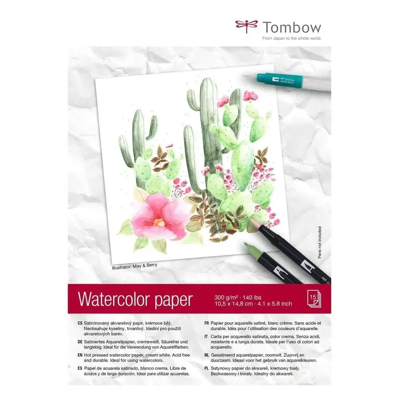 Watercolor paper Akvarellblock - A6