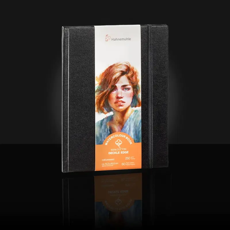 Watercolour Book Deckle Edge 100 % Cotton - A5 Portrait