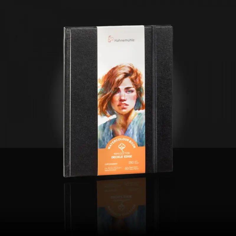 Watercolour Book Deckle Edge 100 % Cotton - A6 Portrait