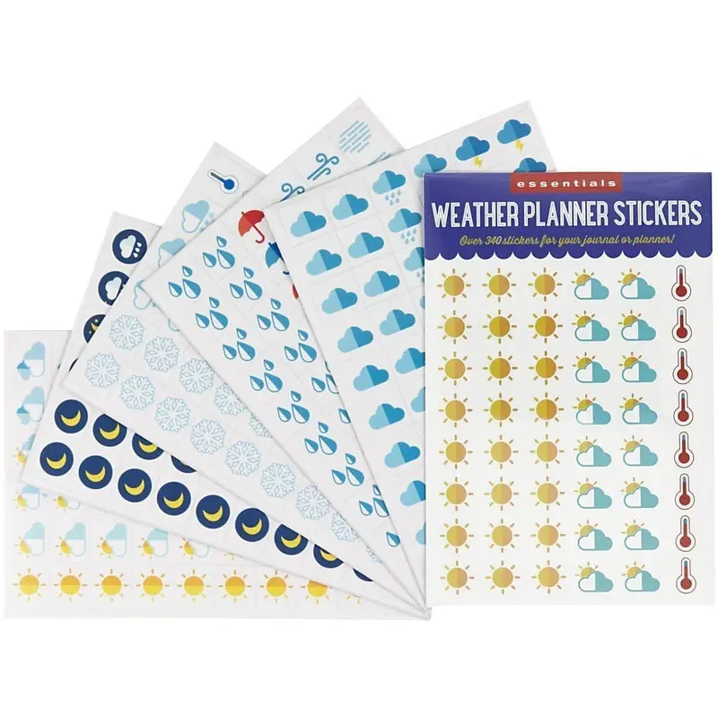 Weather planner stickers Kalenderstickers Väder