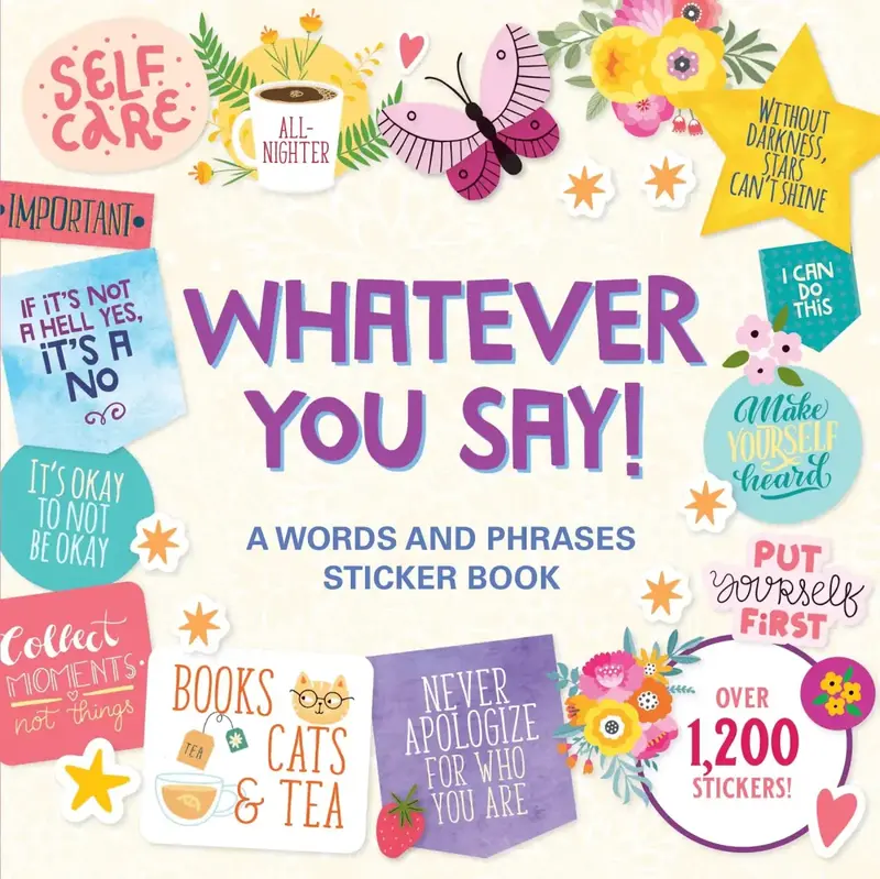 Whatever you say! A words and phrases sticker book