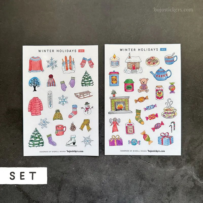 Winter Holidays SET of 2