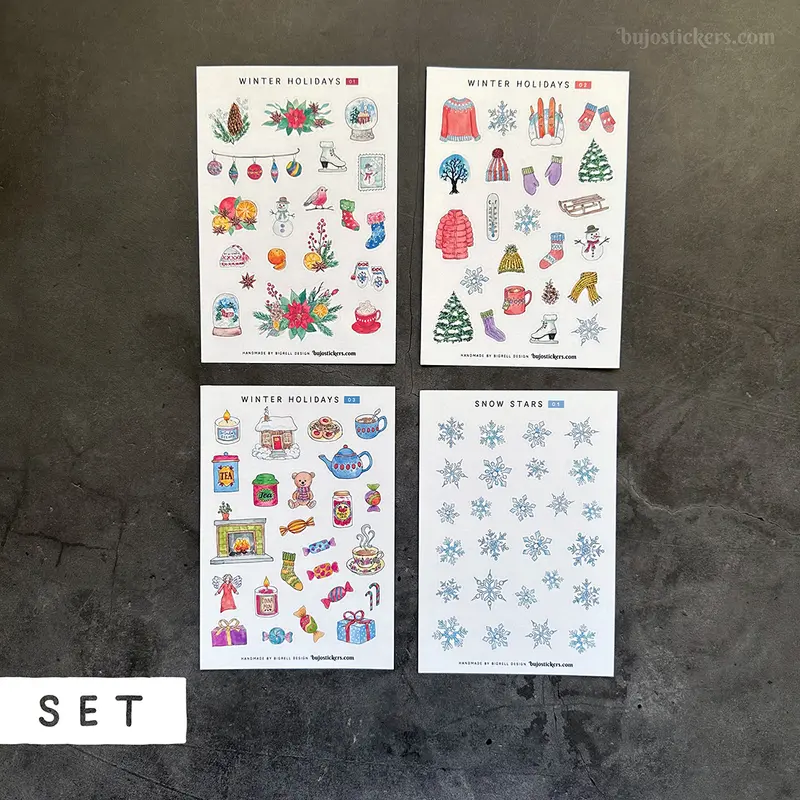 Winter SET of 4