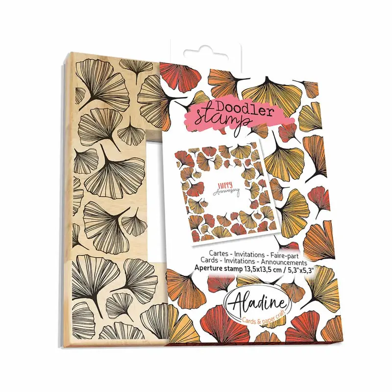 Wooden Doodler Stamp - Gingko