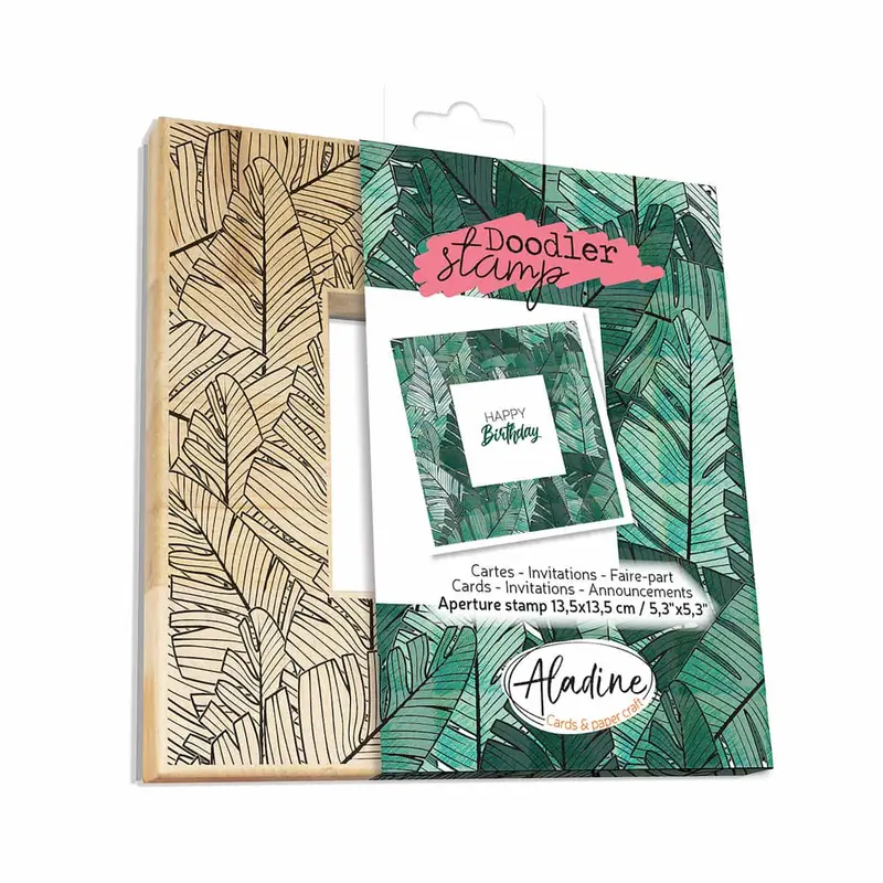 Wooden Doodler Stamp - Grandes Feuilles