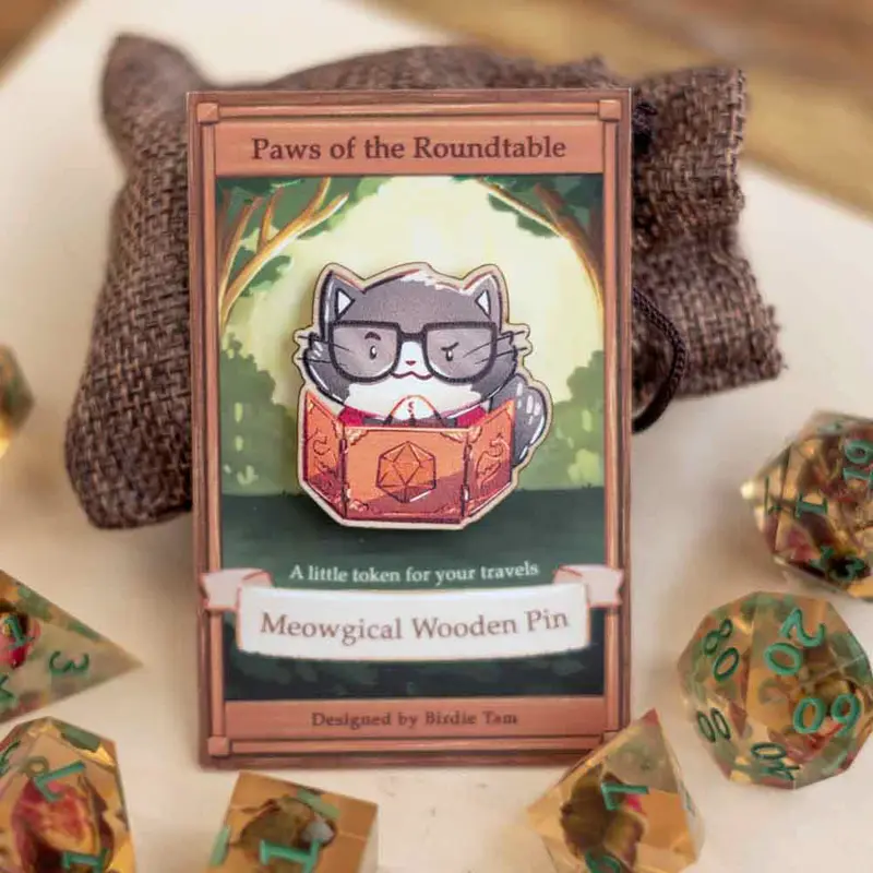 Wooden pin - PotRT, Dungeon Master (tuxedo)