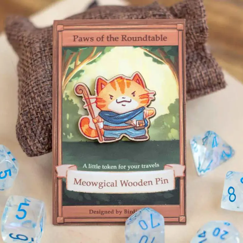 Wooden pin - PotRT, Monk