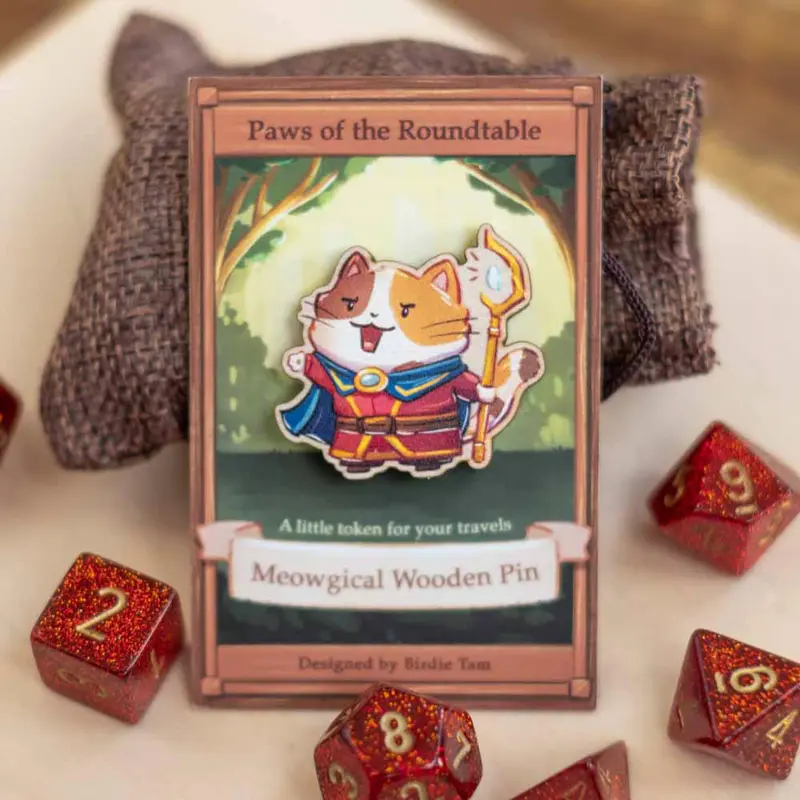 Wooden pin - PotRT, Wizard