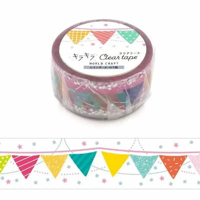 World Craft Kira Kira Clear Tape - Flag