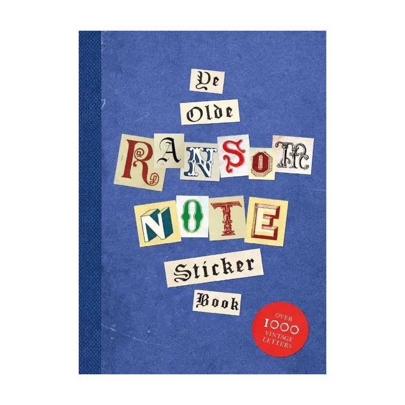 Ye Olde Ransom Note klistermärkesbok