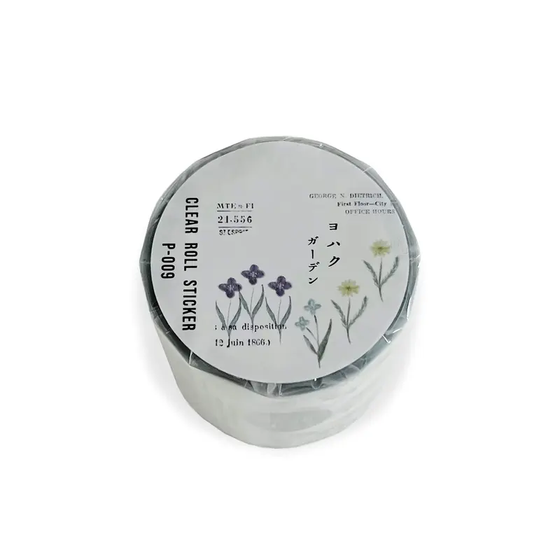 Yohaku Roll Sticker P-009 Garden