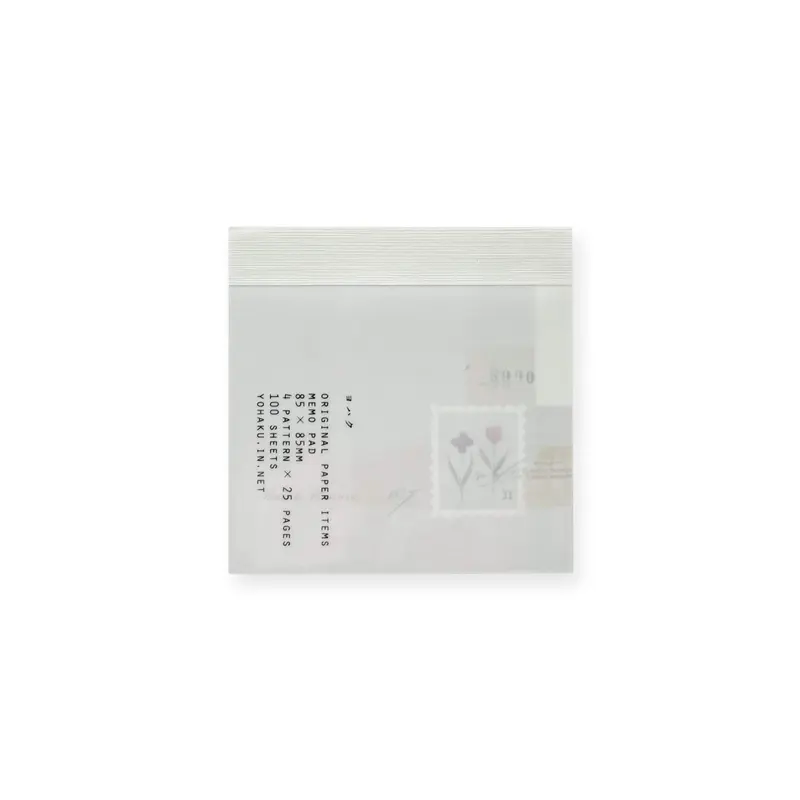 Yohaku Square Memo Pad M-173 Garden