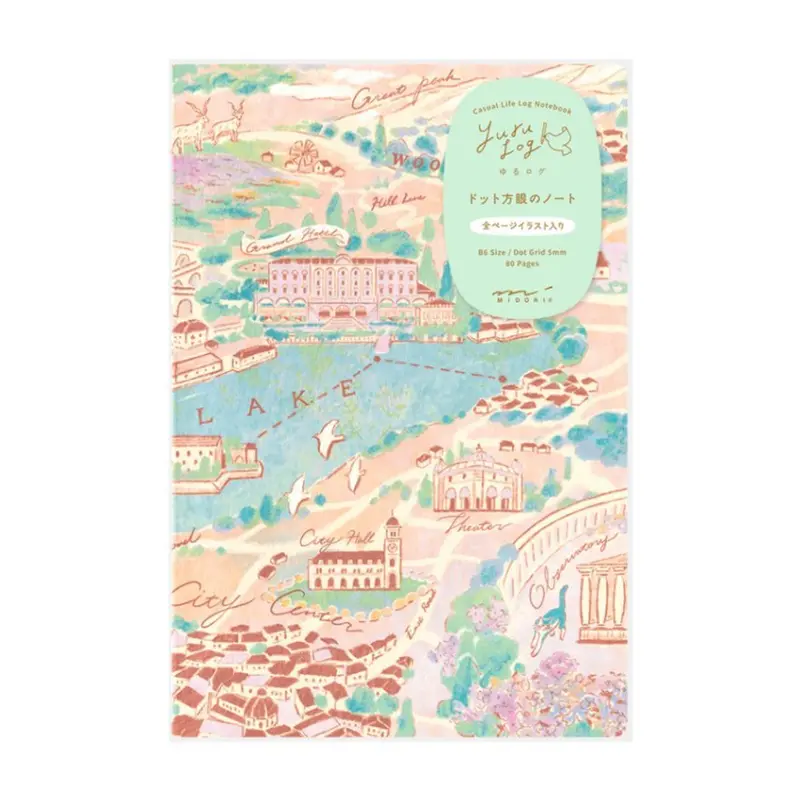 Yuru Log Notebook B6 Dotted - Travel & Hotel