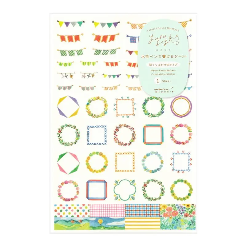 Yuru Log Sticker 1 ark - Decoration