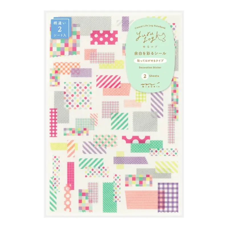 Yuru Log Sticker 2 ark - Collage Tape