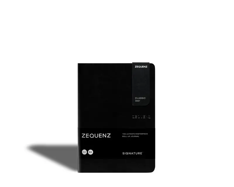 Zequenz - Olinjerad anteckningsbok - Signature Classic - B6 - Svart
