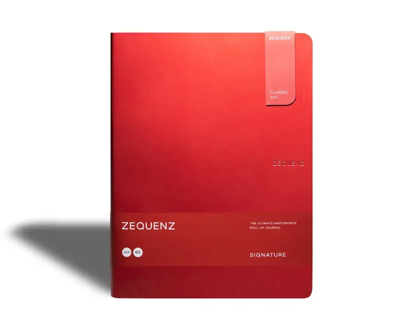 Zequenz - Olinjerad anteckningsbok - Signature Lite - B5 - Röd
