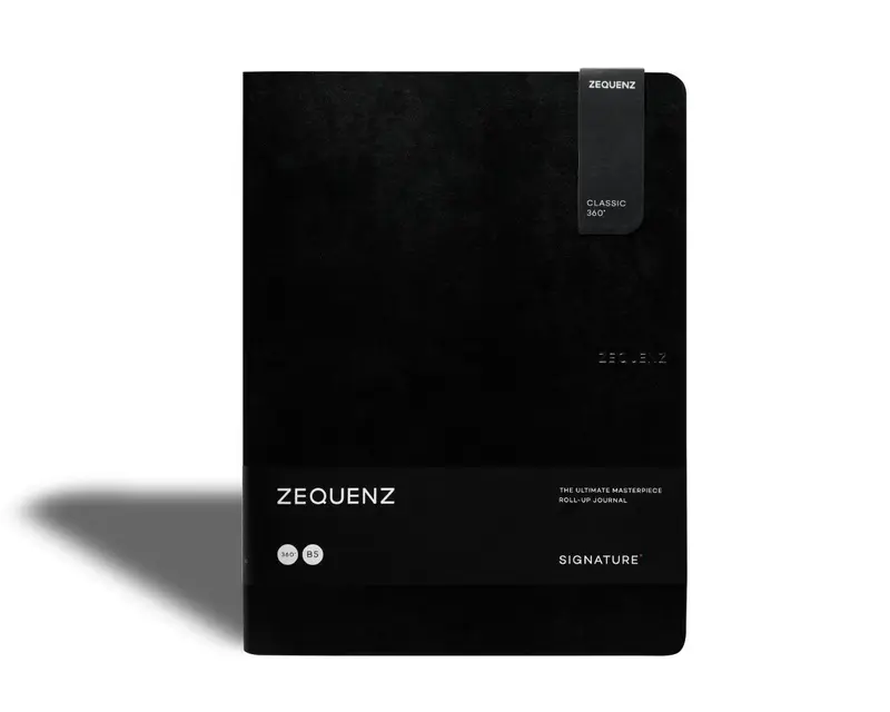 Zequenz - Olinjerad anteckningsbok - Signature Lite - B5 - Svart