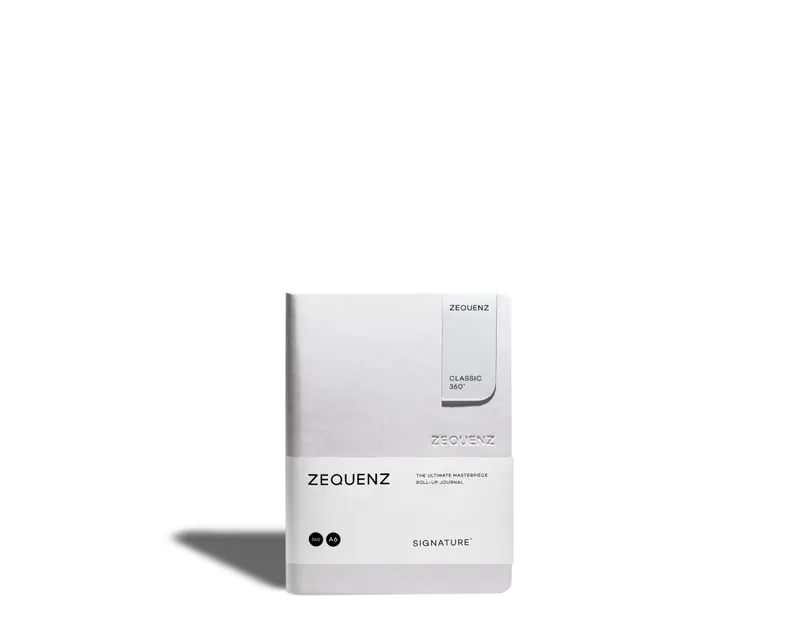 Zequenz - Rutad anteckningsbok - Signature Classic - A6 - Vit