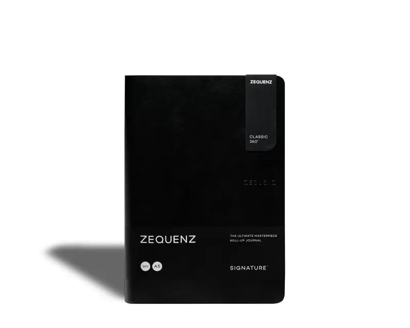 Zequenz - Rutad anteckningsbok - Signature Lite - A5 - Svart