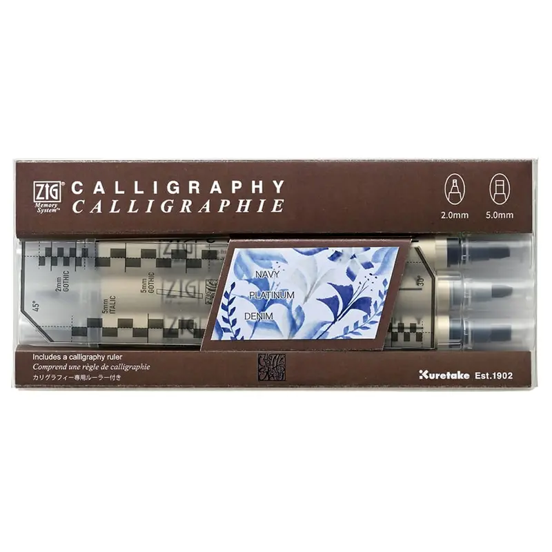 ZIG Calligraphy - Memory system MS-3400 3-pack - Deep sea