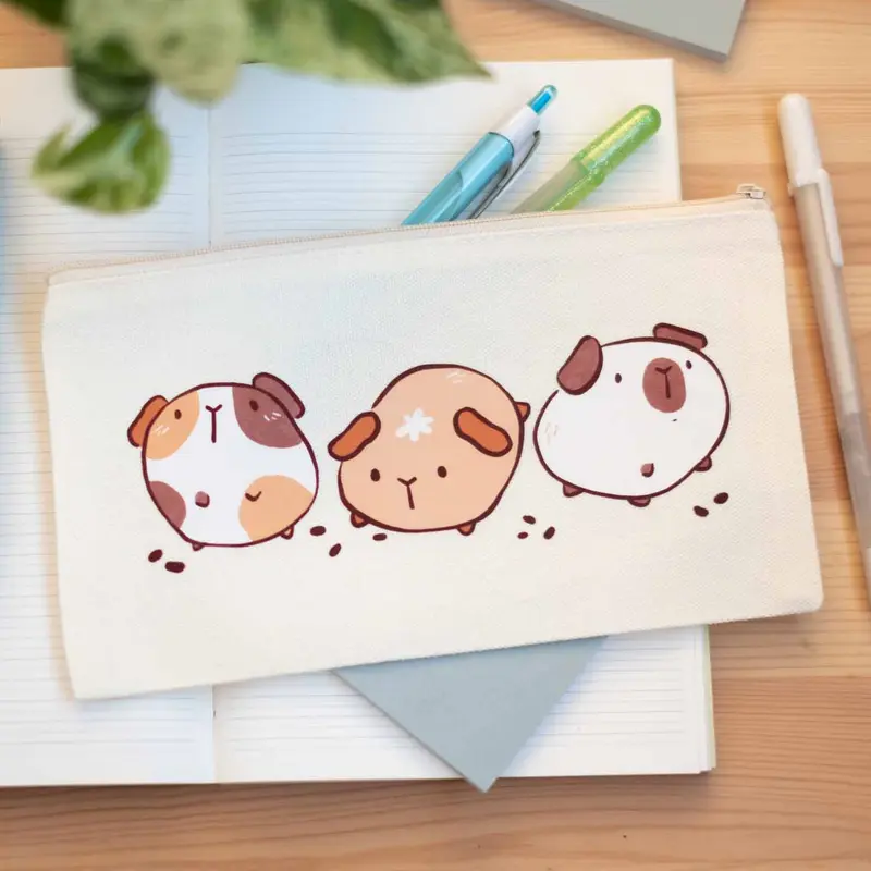 Zip pouch - Cute guineas
